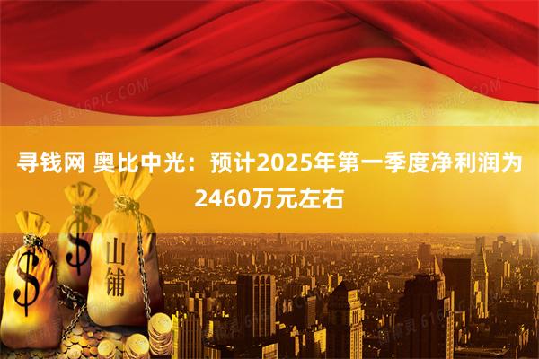 寻钱网 奥比中光：预计2025年第一季度净利润为2460万元左右